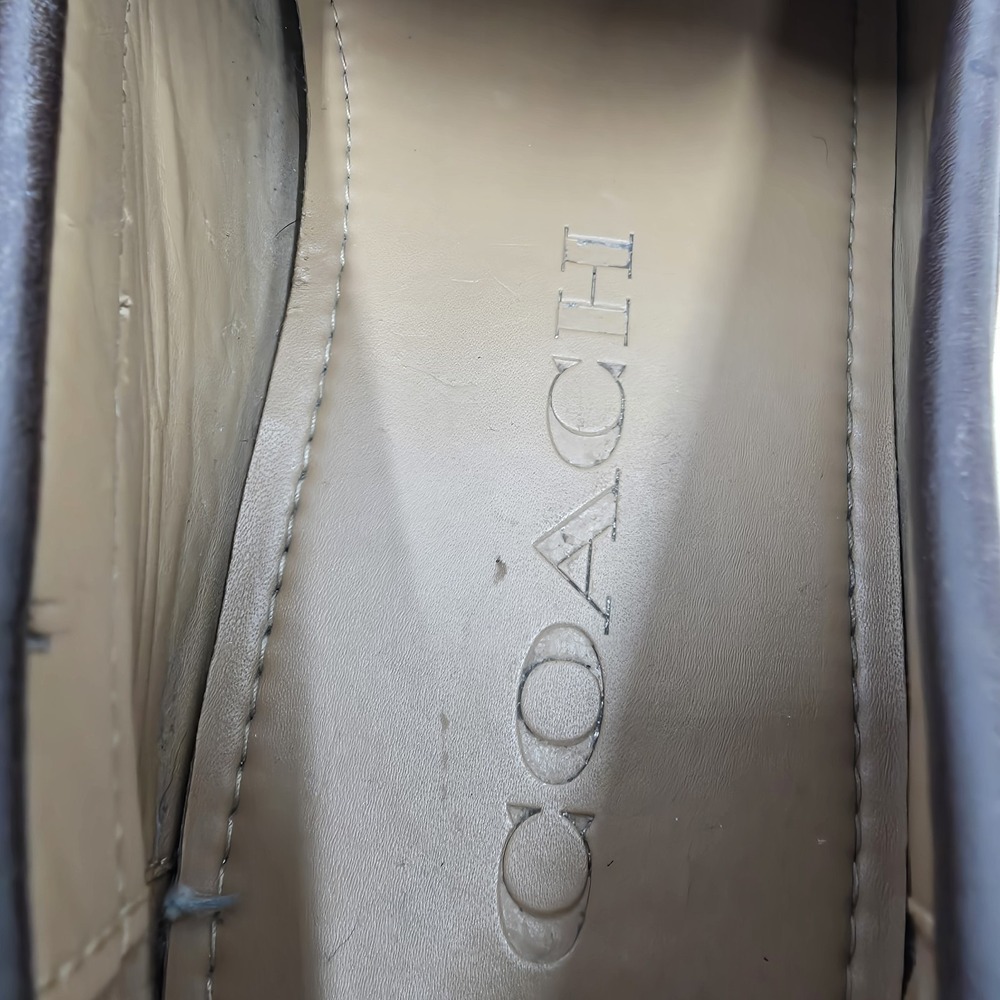 Coach Penny Loafers Mens 10.5 D Mott Driver Brown Leather Slip On Shoes FG2983 - Picture 9 of 12